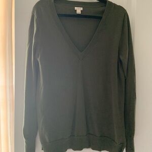 Dark green Jay crew sweater.